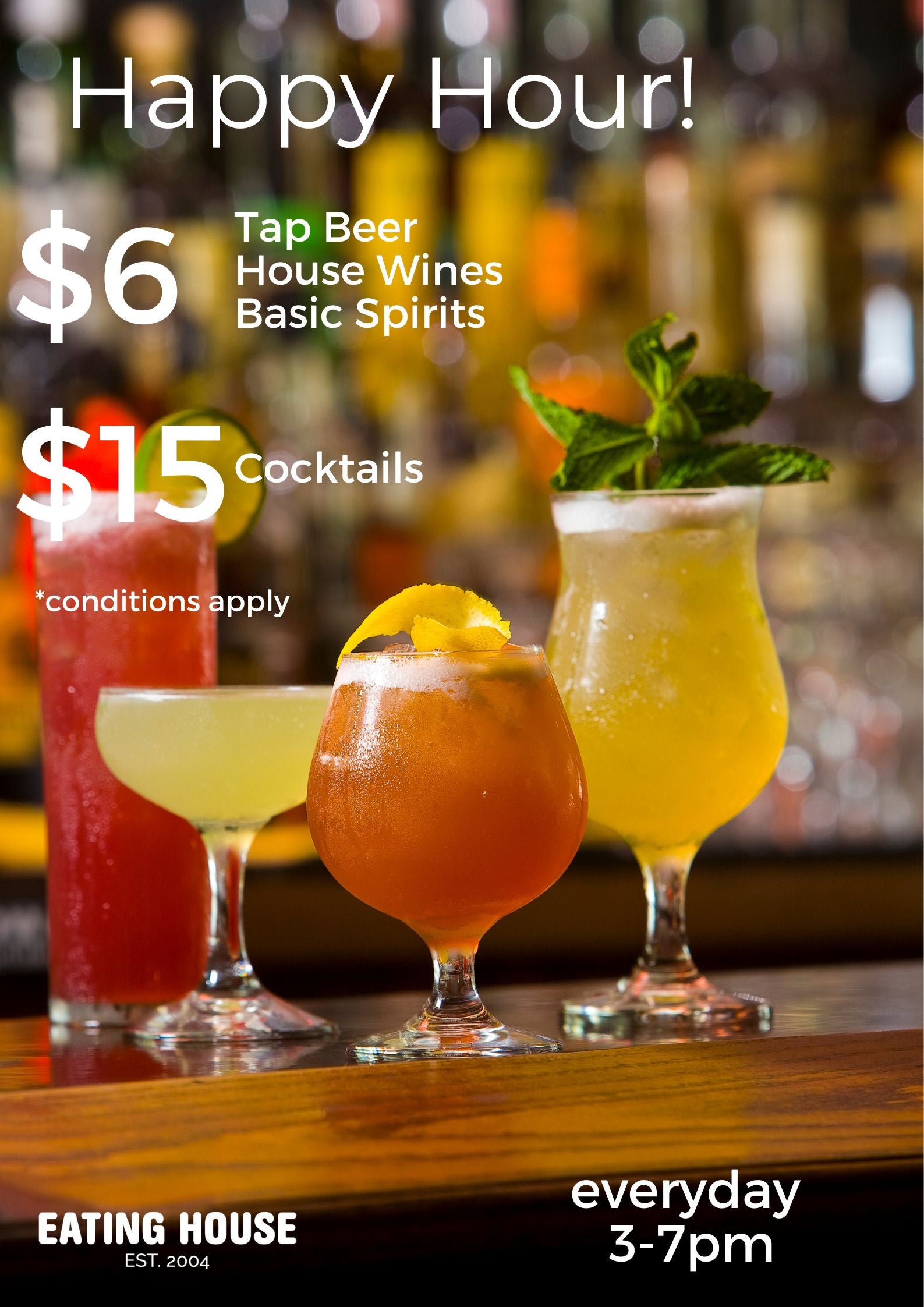 Join Us For Happy Hour!