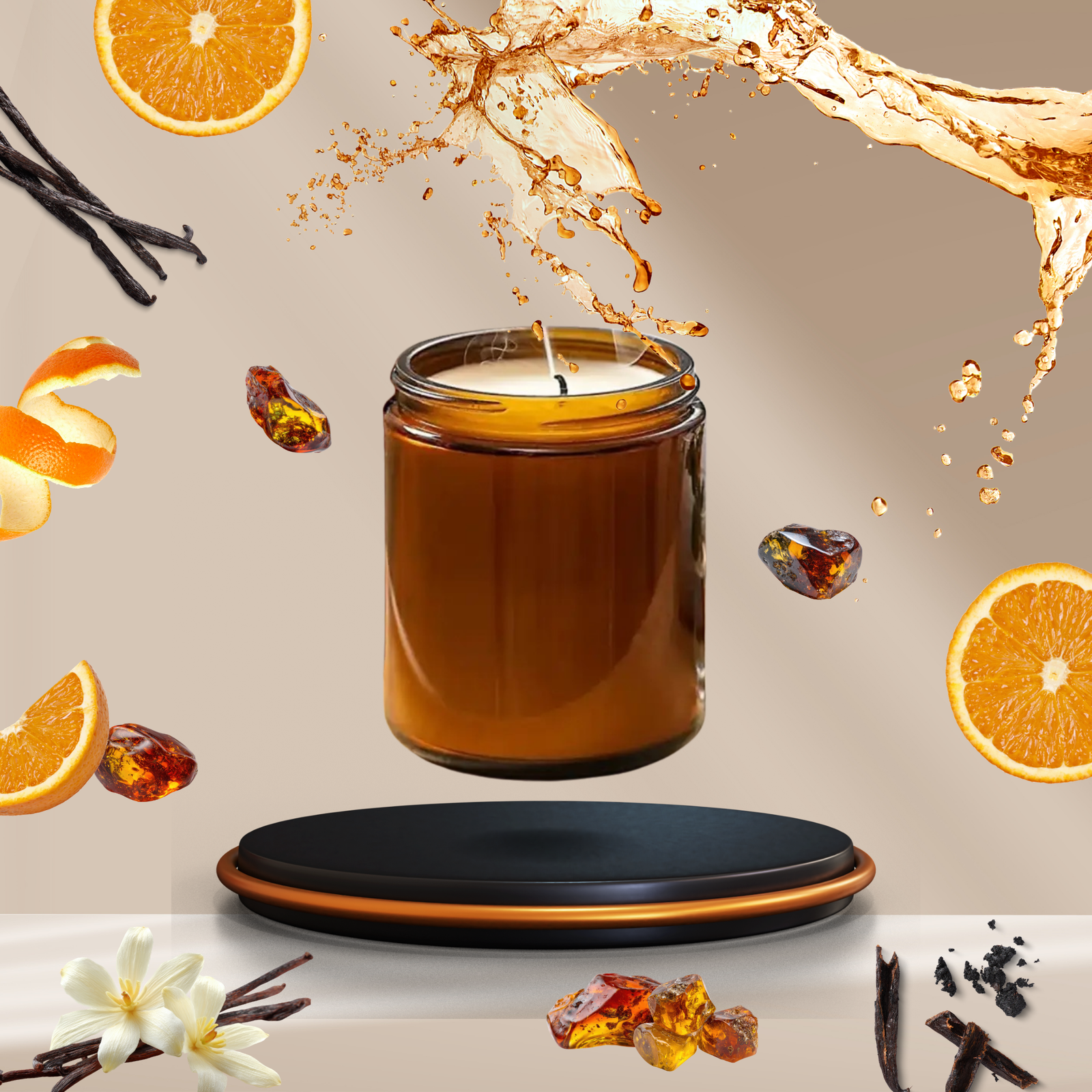 Bourbon & Crème Soy Wax Candle