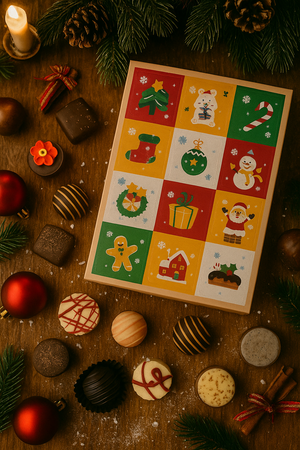 12 Days of Chocolate - Christmas Advent Gift Box (12 pack)